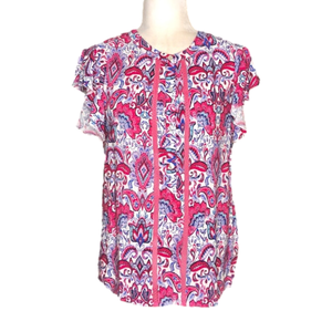 Yest pink paisley top